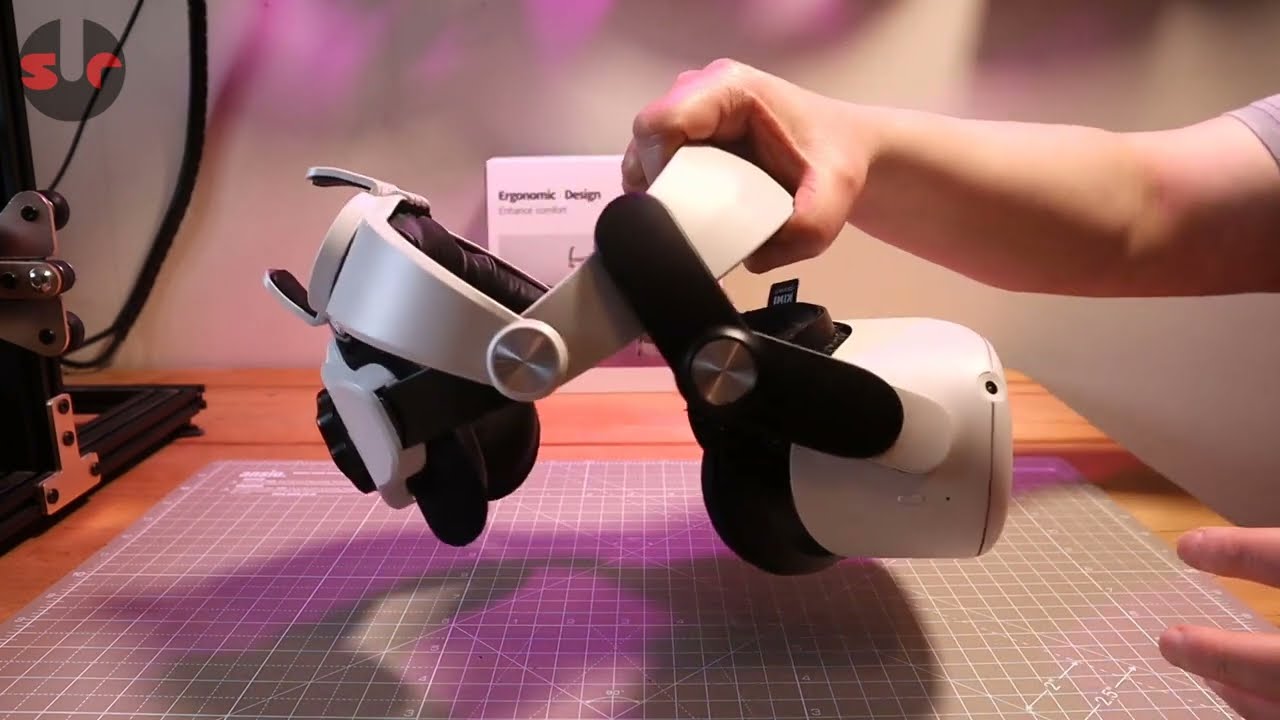 TeeMars VQ2 Head Strap for Quest 2 [REVIEW] Halo Style head strap with battery clamp!