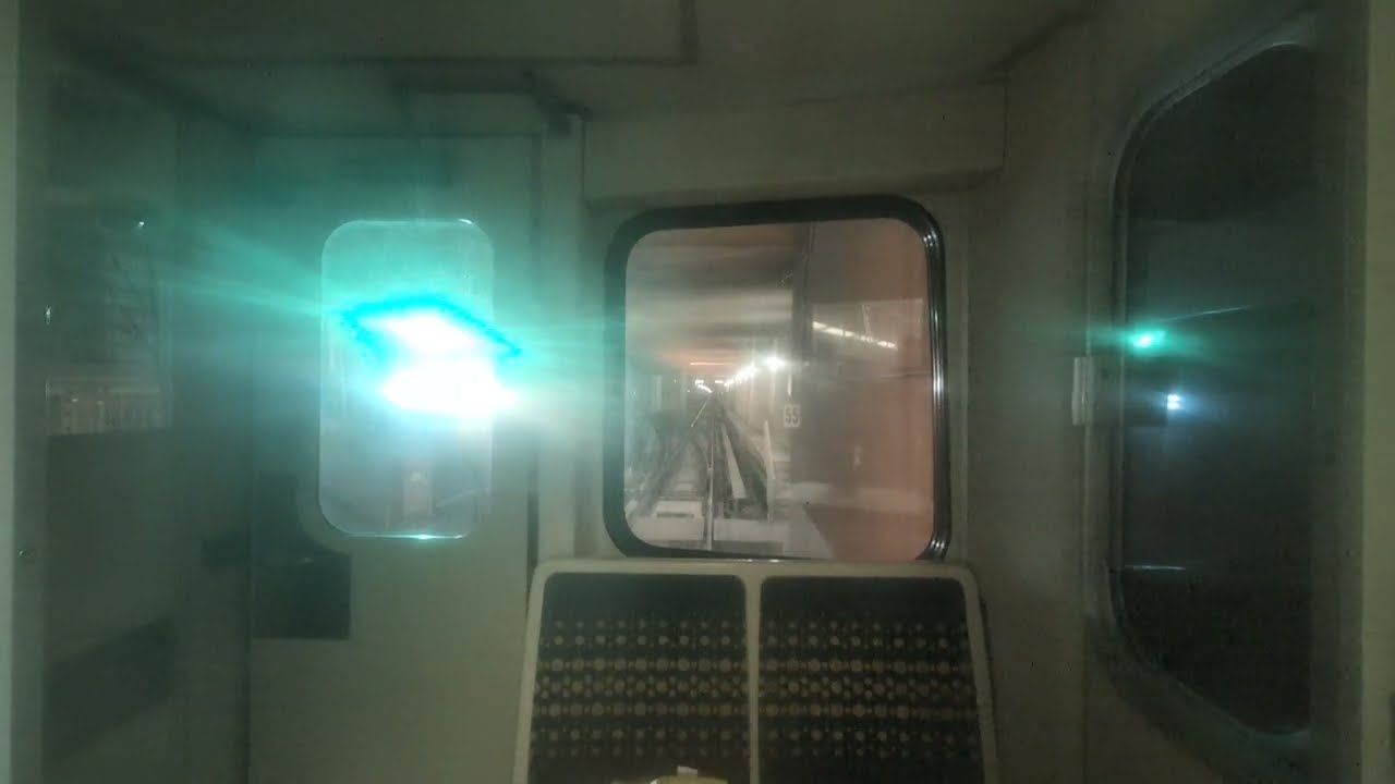 Taking the Metro B line train from North Hollywood Station to 7th Street/Metro Center Station.
