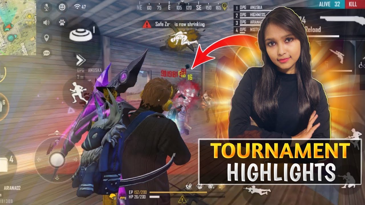 FREE FIRE TOURNAMENT HIGHLIGHTS | OPG MISTY | OP GIRLS