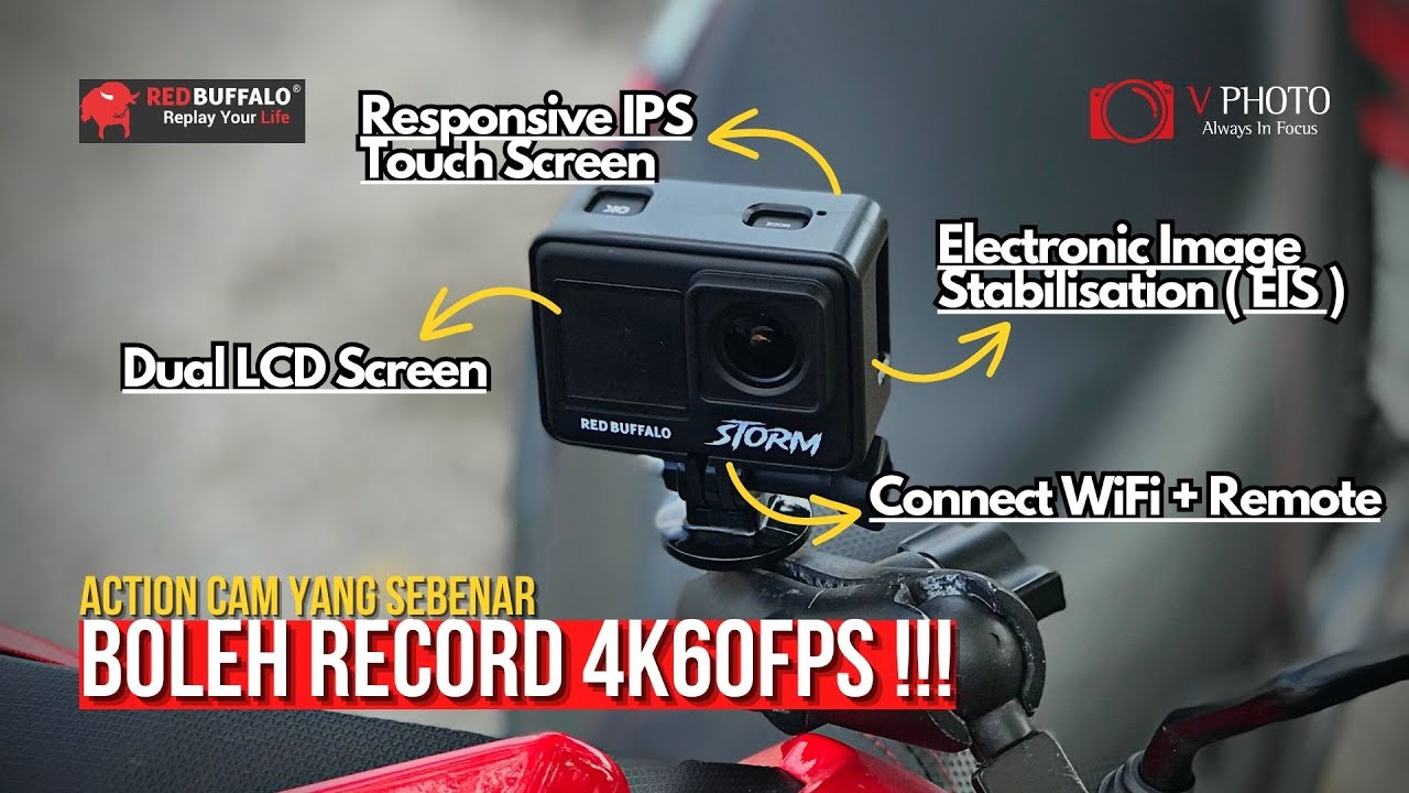 ACTION CAM 4K MURAH TAHUN 2023 | RED BUFFALO STORM 🔥