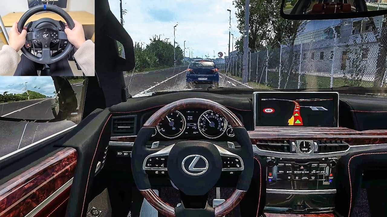 2021 Lexus LX570 Super Sport - Euro Truck Simulator 2 | Rainy Drive [Steering Wheel Gameplay]