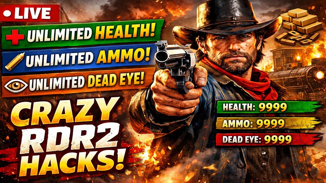 🔴 LIVE — RDR2 UNLIMITED HEALTH + AMMO + DEAD EYE 😱 | INSANE CHAOS MODS | PC ULTRA