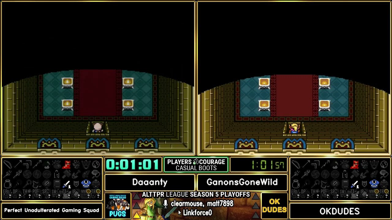 ALTTPR League - FINALS - Daaanty vs GanonsGoneWild - Casual Boots