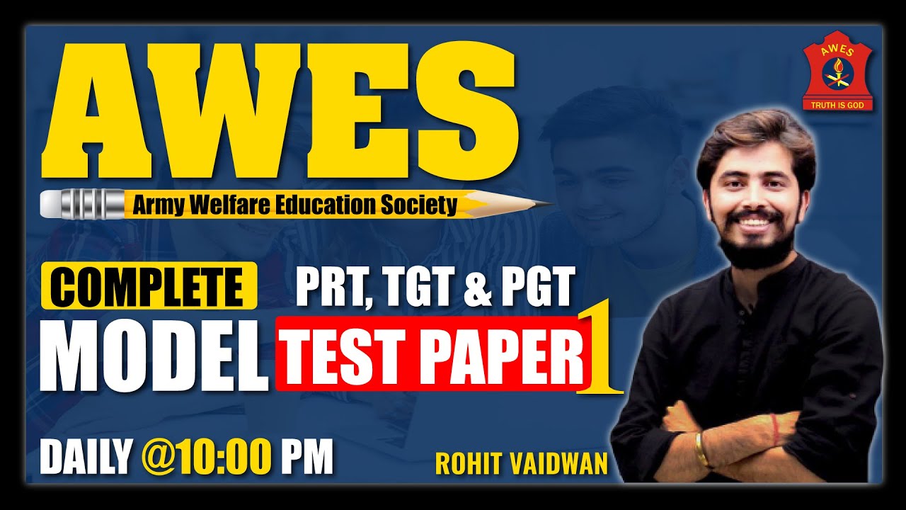 AWES EXAM 2022 | COMPLETE MODEL TEST PAPER | PRT, TGT & PGT | @Teaching_Mantra1 SIR | ADHYAYAN MANTRA |