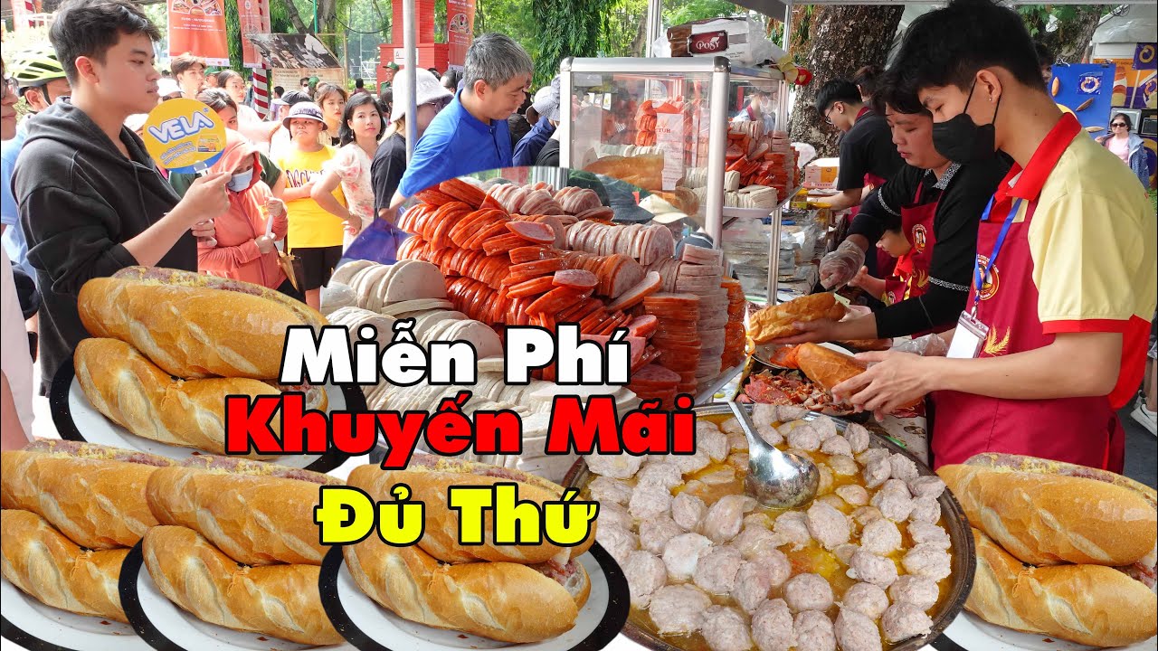 Ăn uống miễn phí, nhiều khuyến mãi hấp dẫn lễ hội bánh mì lần 2 thu hút khách khủng khiếp