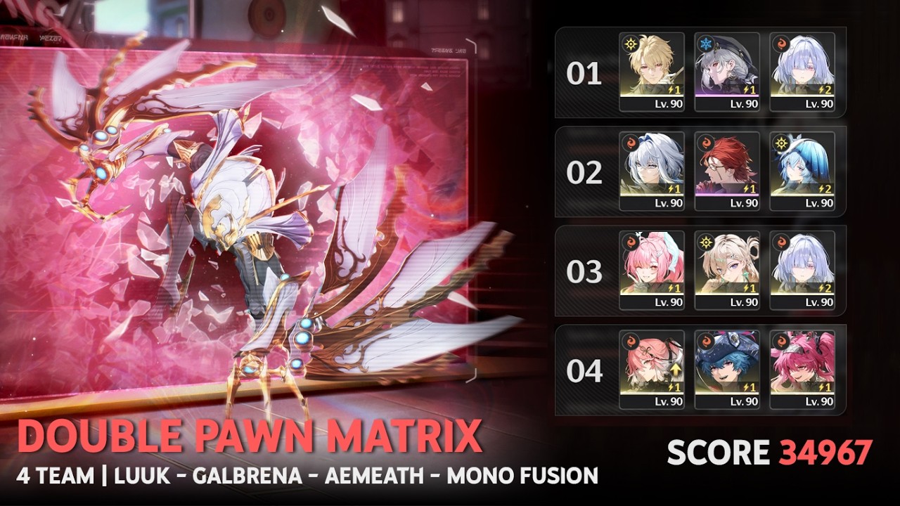 3.1 Double Pawn Matrix  | S0 Luuk Herssen / S0 Galbrena / S0 Aemeath / Mono Fusion | Wuthering Waves