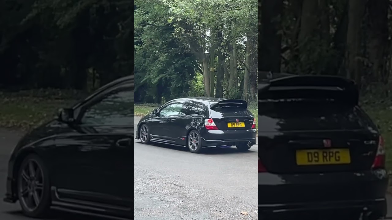 An EP3 Civic Type R with launch control out of Japshow Finale 2024