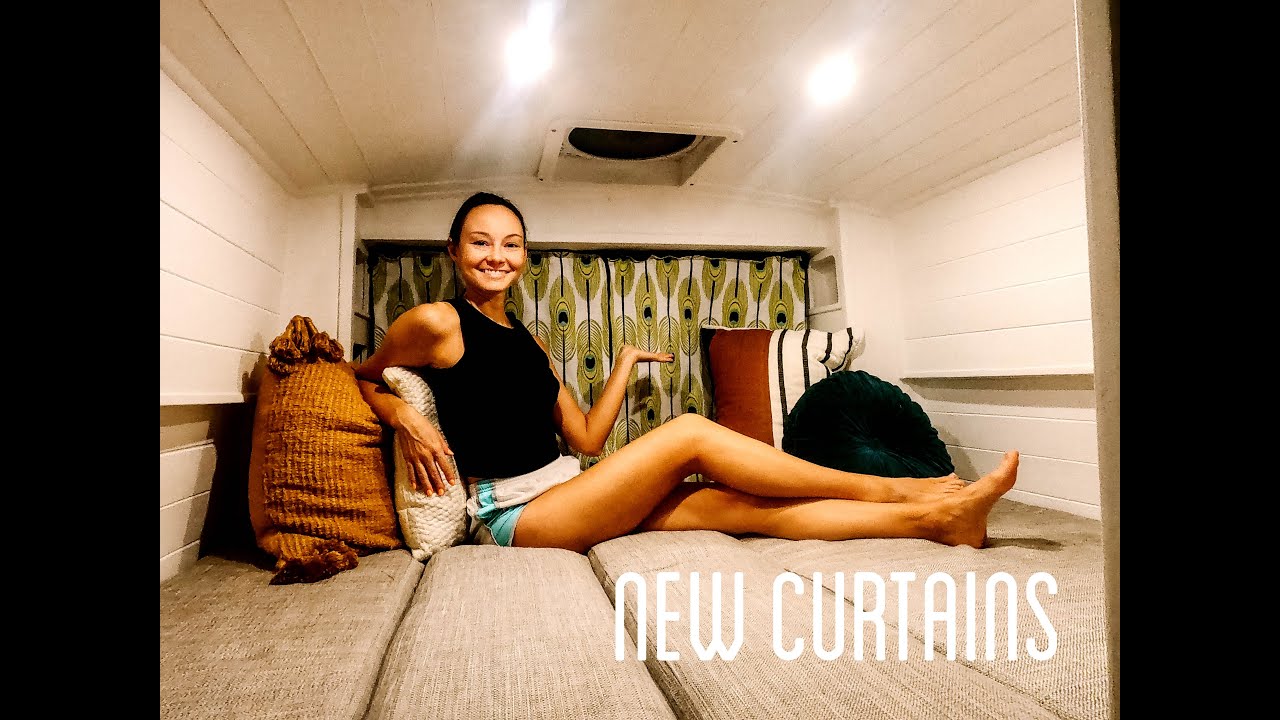 NEW VAN RENOS | Van Curtain Tutorial | How to Install Curtains in Your Camper Van | Vanlife