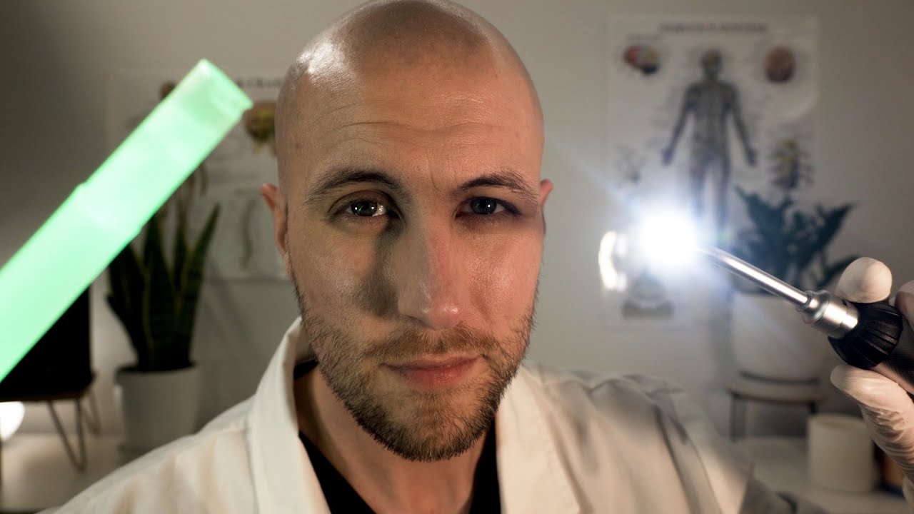 [ASMR] САМОЕ расслабляющее обследование черепных нервов | Врач-мужчина | Мягкая речь