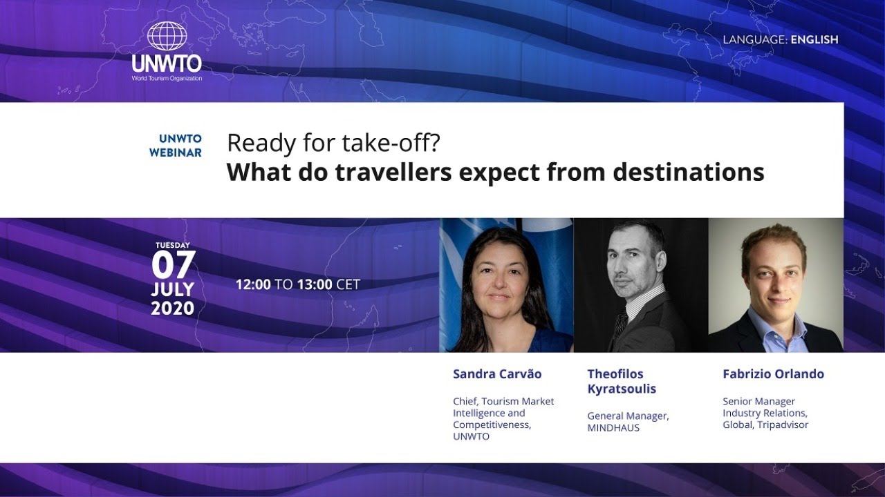 UNWTO Webinar: Ready for take-off? What do travellers expect from destinations