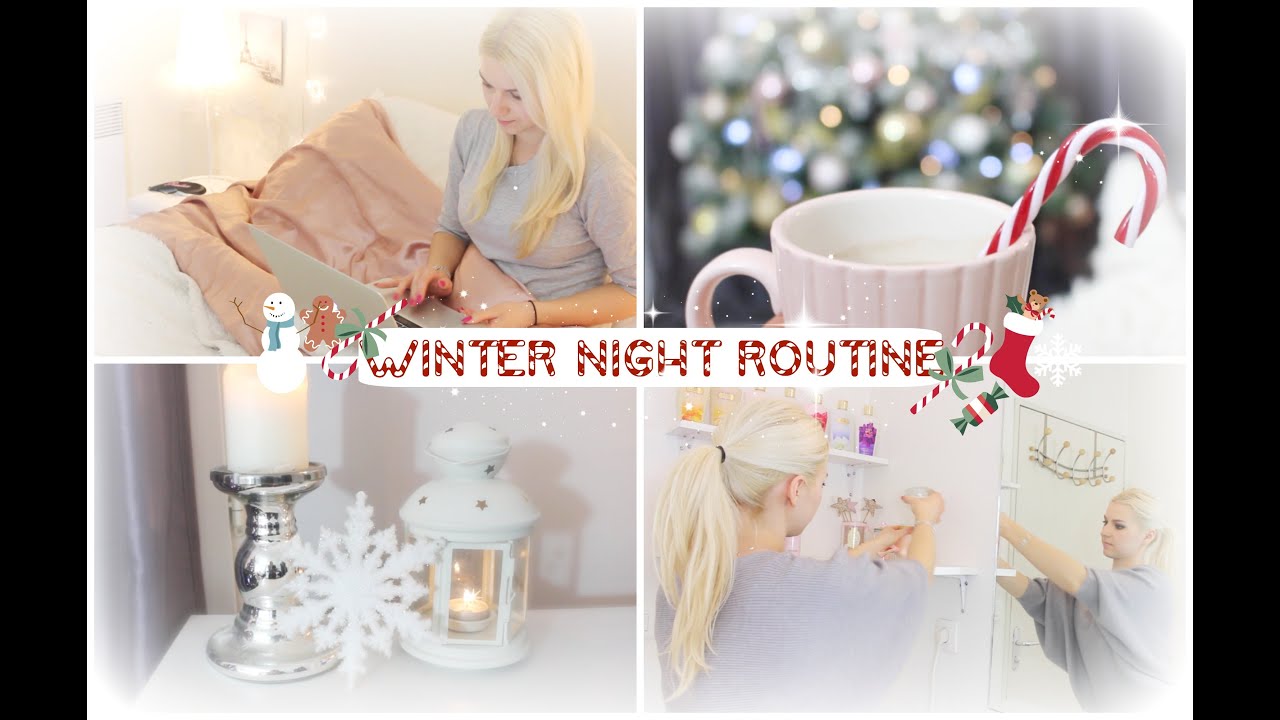 Winter Night Routine - Get Unready with me ♡