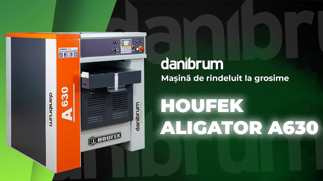 🟢 Masina de rindeluit la grosime / thicknesser -  Houfek ALIGATOR A630 - 4K