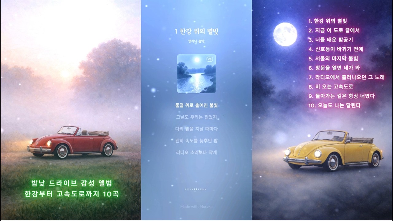 밤낮 드라이브 감성 앨범 | 한강부터 고속도로까지 10곡 / 운전 중 PLAYLIST /운전 중 듣는 음악