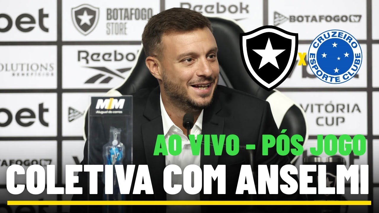 COLETIVA COM MARTÍN ANSELMI AO VIVO  - DIRETO DO NILTON SANTOS - COLETIVA DO BOTAFOGO AO VIVO