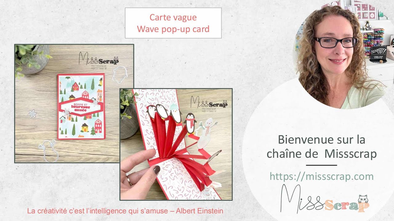 Live #232: Carte vague / wave pop-up card