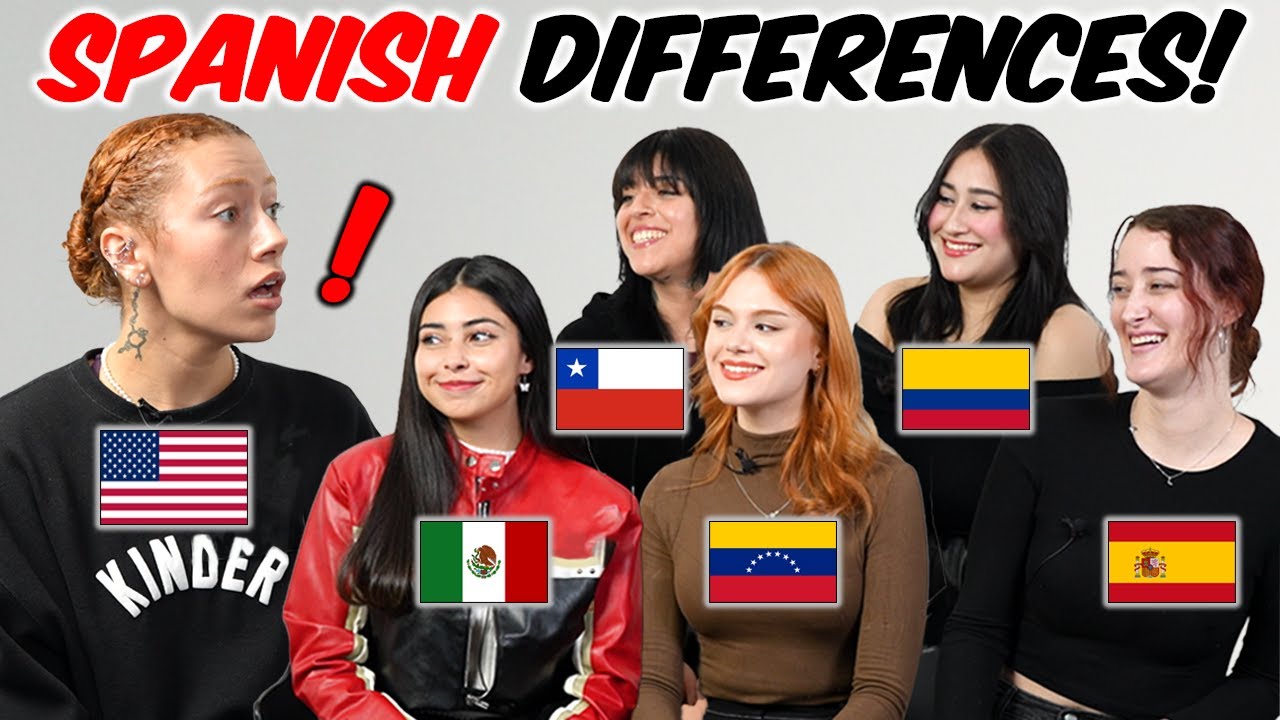 Mexico vs Argentina vs Spain vs Colombia vs Chile Spanish Differences! l Odd one out