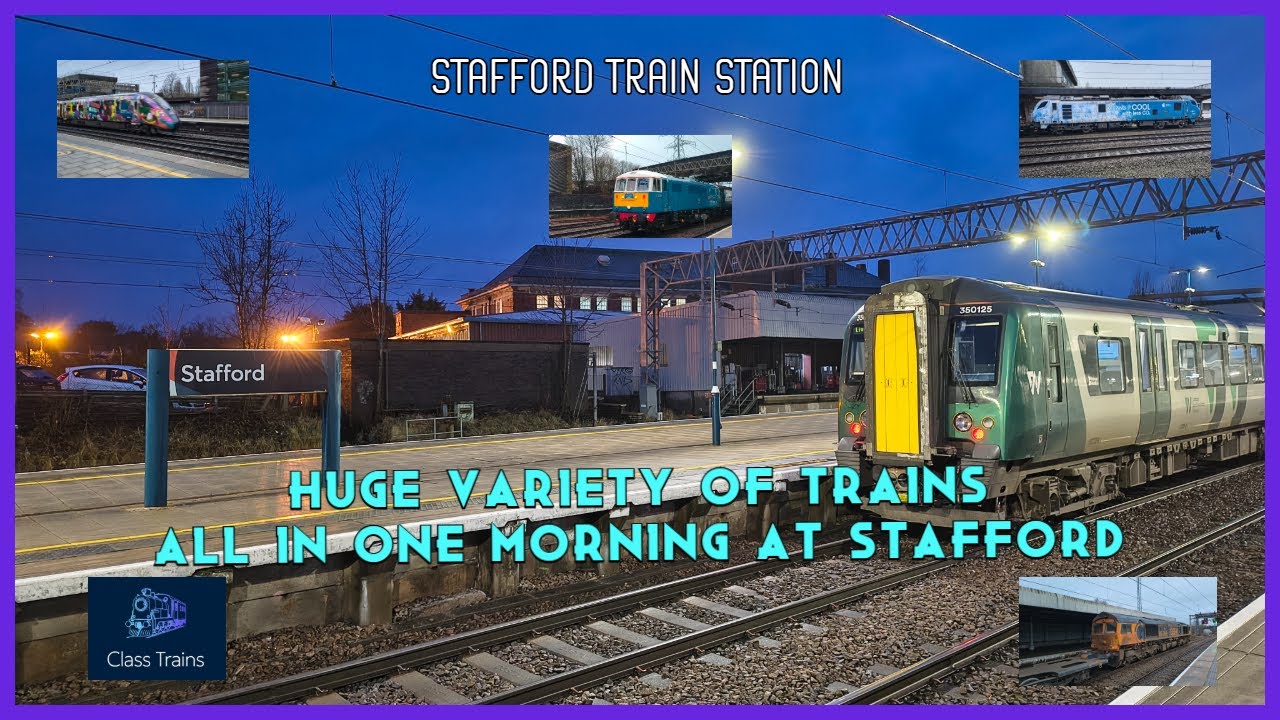Stafford Train Station Train Spotting 7th February 2026