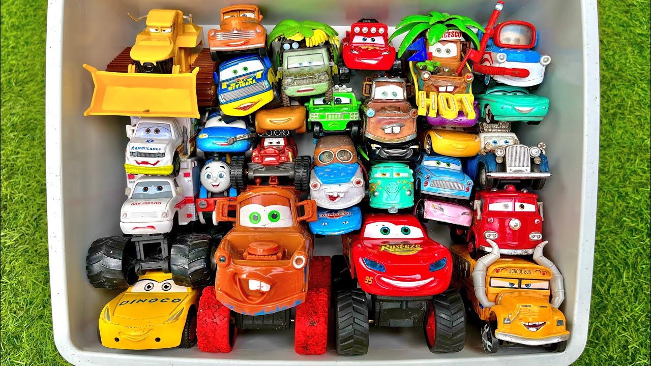 Disney Pixar Cars Unboxing Review | Lightning Mcqueen, Tow Mater, Doc Hudson, Sally Carrera, Cruz