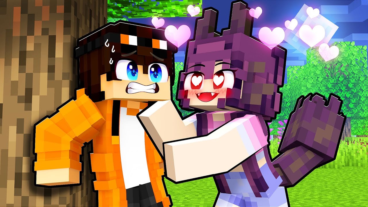 ENCONTRO com a GAROTA LOBA no Minecraft!