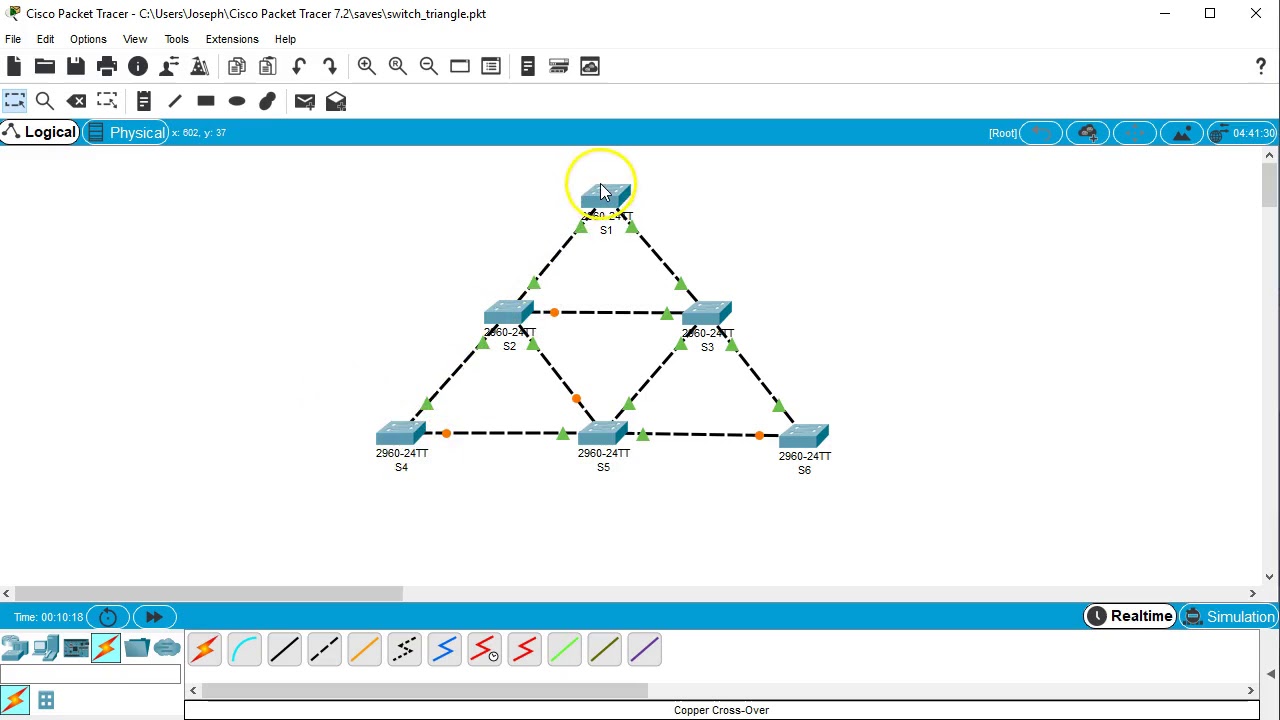 PacketTracer - Observing Spanning-Tree Protocol Path Costs