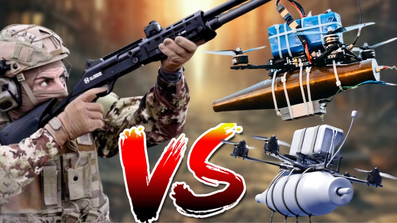 ⚠️ ESCOPETAS vs DRONES FPV en la GUERRA de UCRANIA 🇷🇺🇺🇦💥