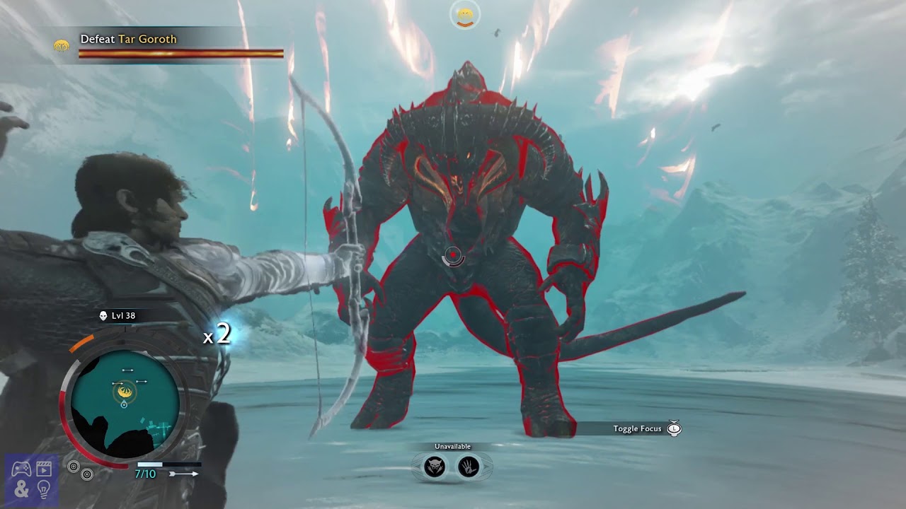Shadow of War Frozen Flame Mission Balrog Fight
