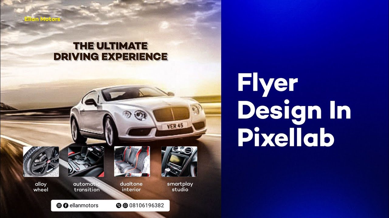 How To Create A  Promotional Flyer In PIXELLAB #flyerdesign #pixellab