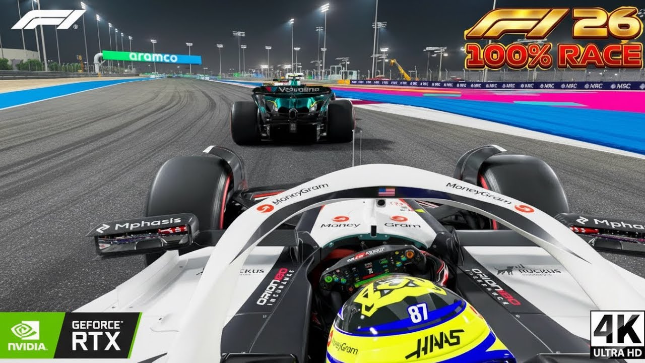 F1 26 Bahrain GP | Haas F1 Team 🇺🇸 | 100% Race | 4K Ultra HD RTX 