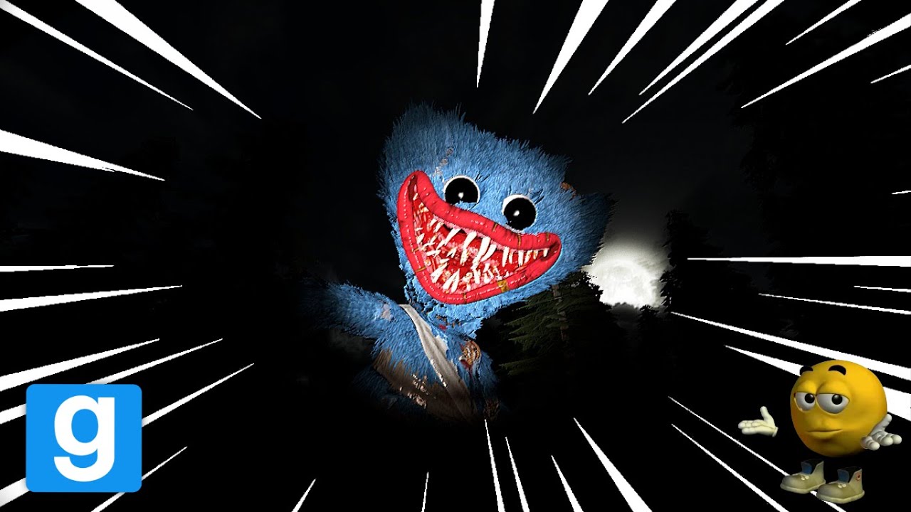 HUGGY WUGGY INJURED INVADIU A FLORESTA (hide and seek gmod)