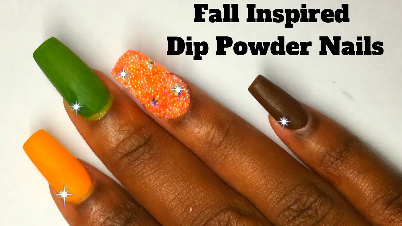 Dip Powder Nails| Fall Inspired Nail Tutorial| Cherael Symone