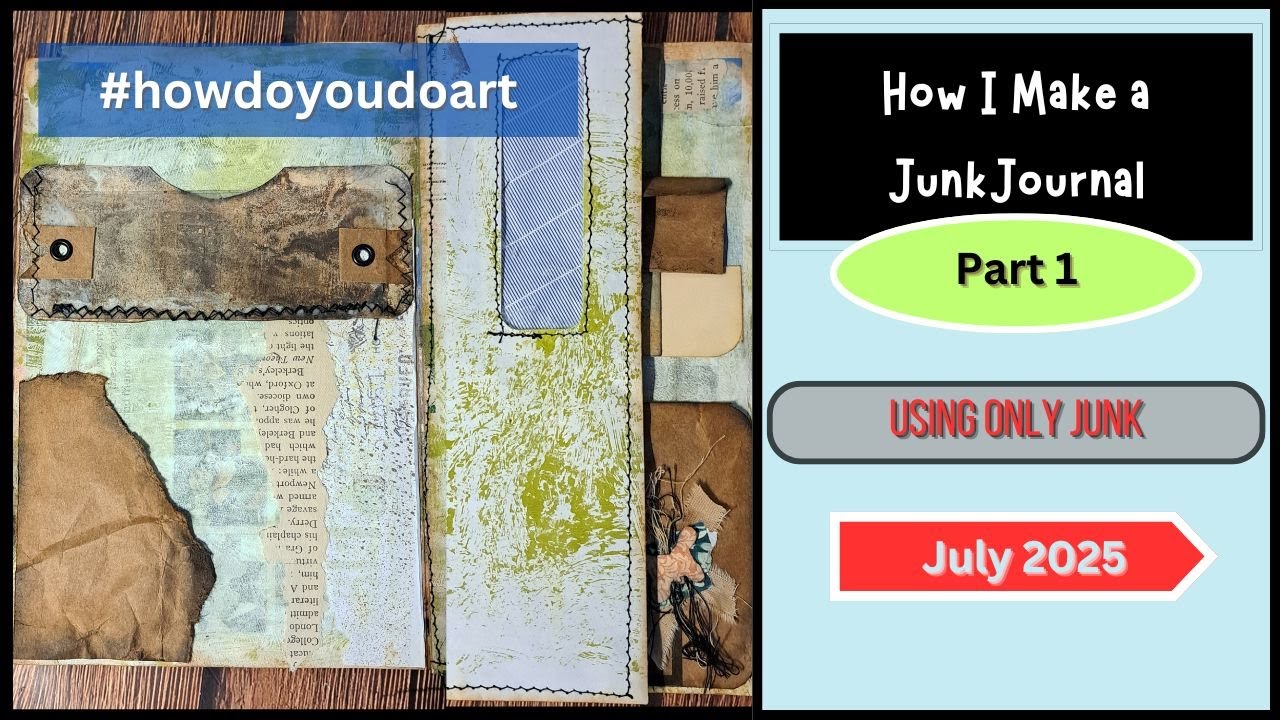 #howdoyoudoart 2025 | How I Make a Junk Journal Using OnlyJunk: Part1 #diy #junkjournal