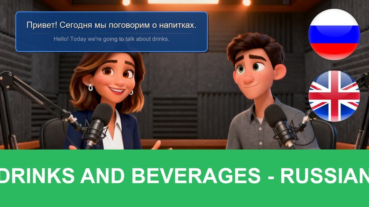 Learn Russian: Drinks & Beverages | Real Conversation Practice A1-A2