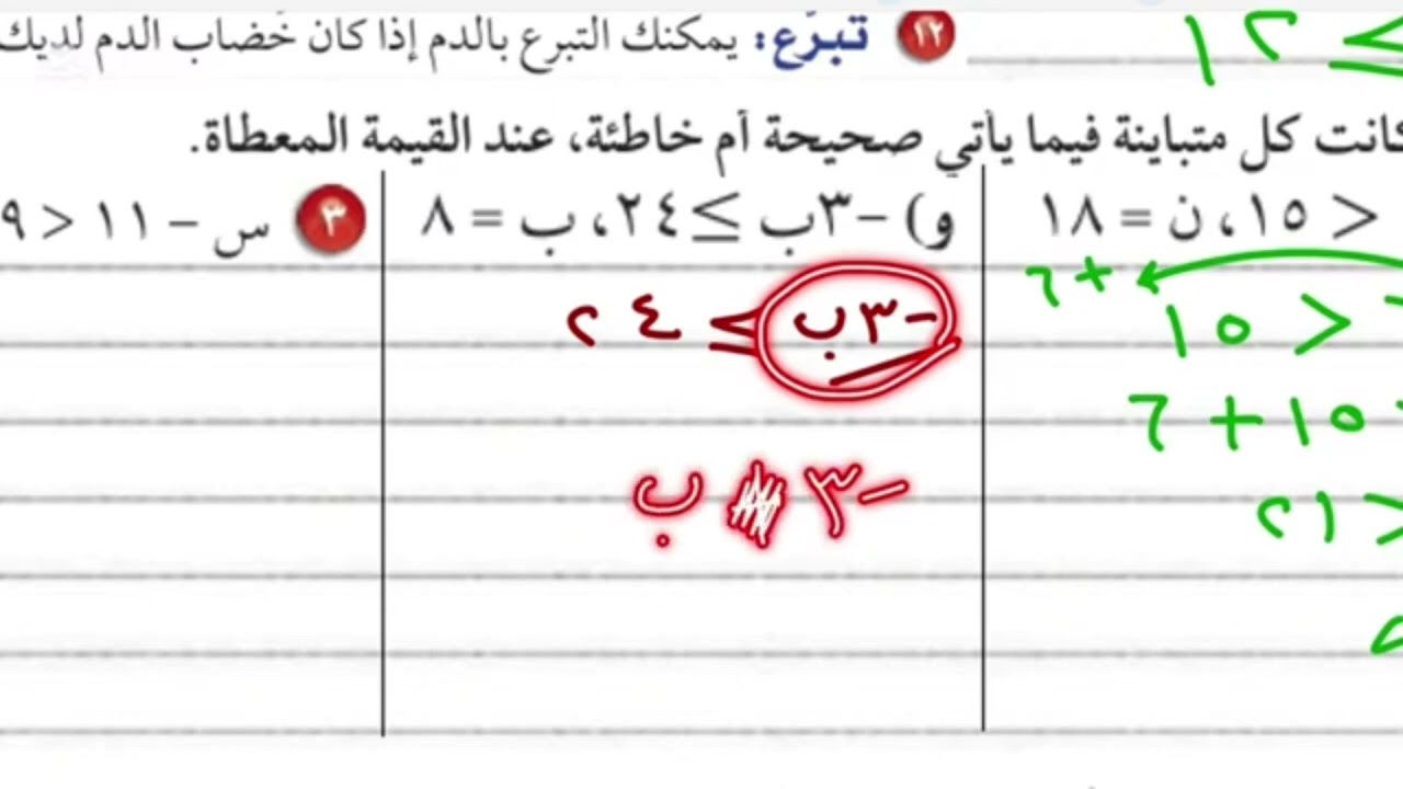 المتباينات رياضيات ثاني متوسط الفصل الدراسي الثاني#التعليم