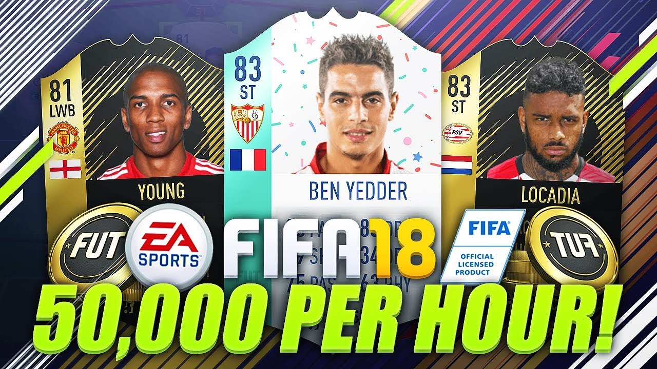 MAKE 50,000 COINS PER HOUR! (FIFA 18 Trading Method)