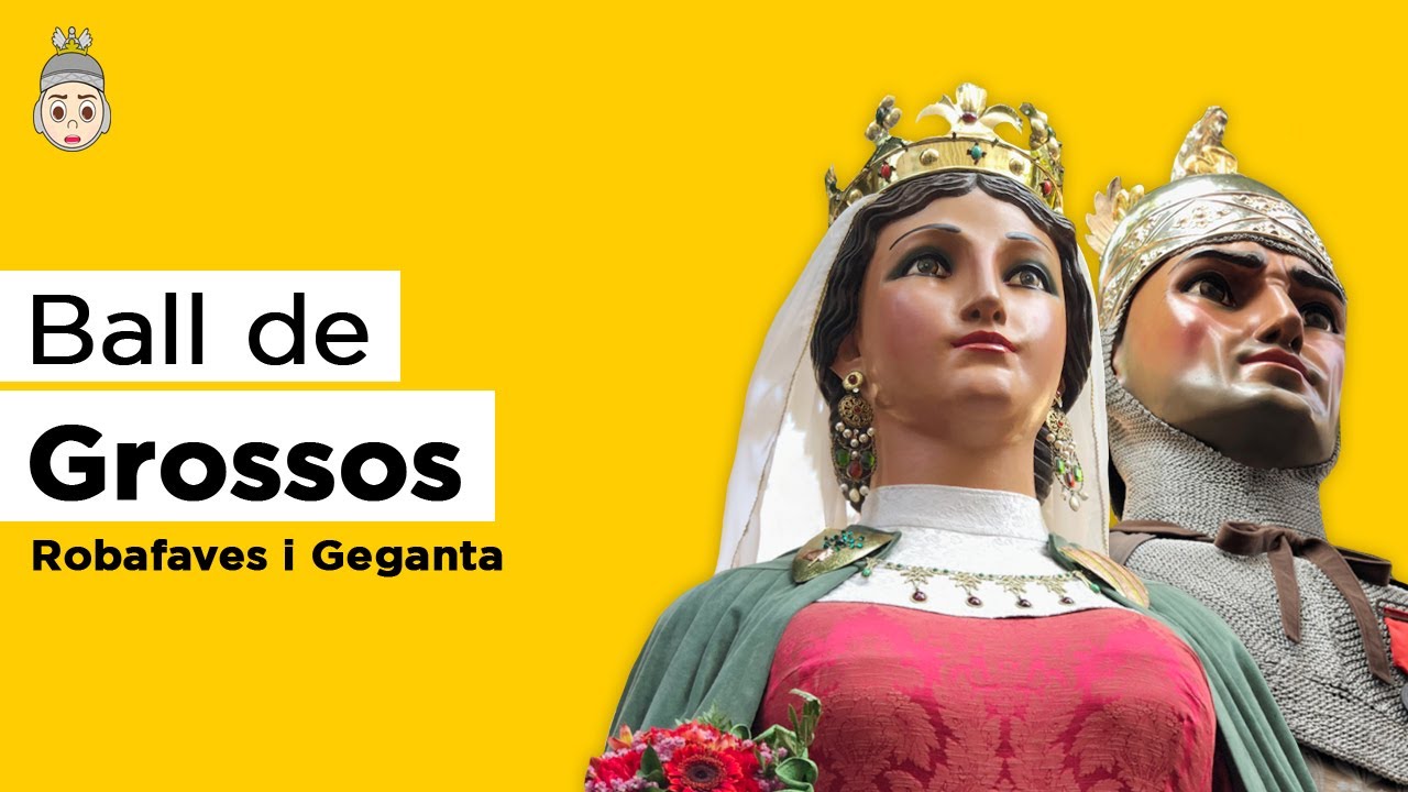 En Robafaves i la Geganta de Matar&oacute; ballant el Ball de Grossos. Les Santes de Matar&oacute; 2016