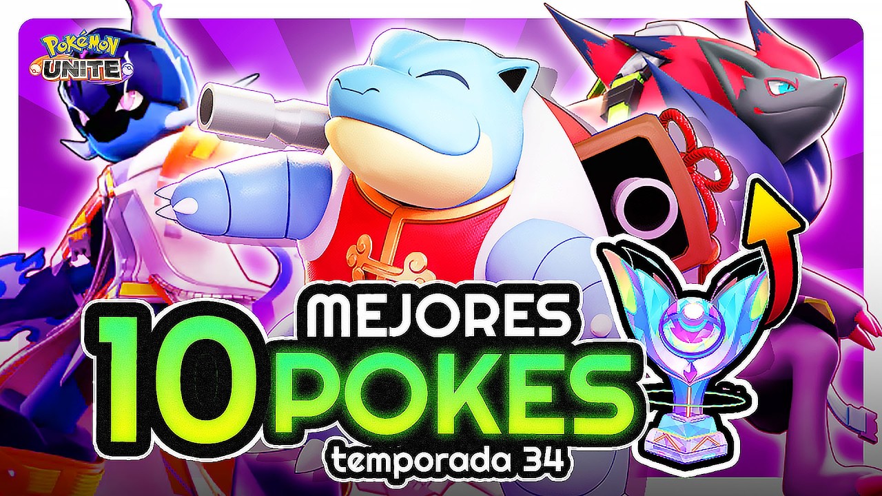 🔥 10 Mejores Pokémon para SUBIR de RANGO en la NUEVA TEMPORADA | Pokémon Unite