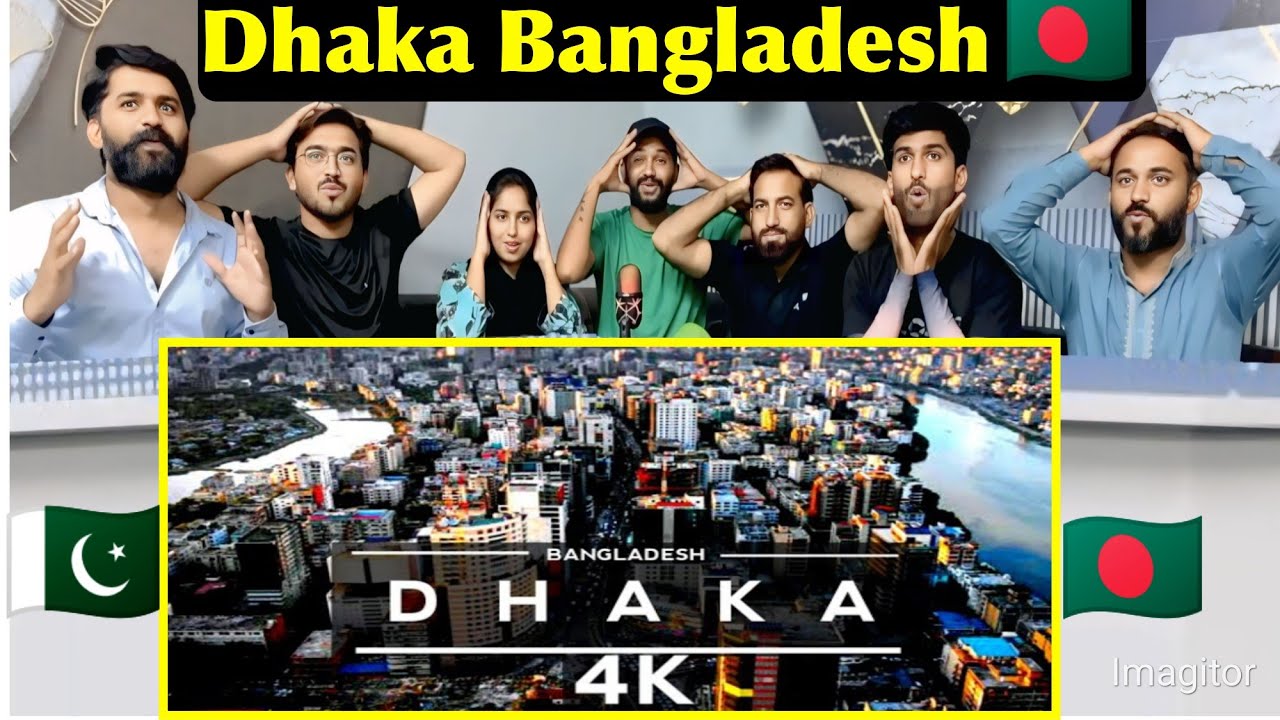 Reaction On Dhaka ,  Bangladesh 🇧🇩 4K by drone Travel