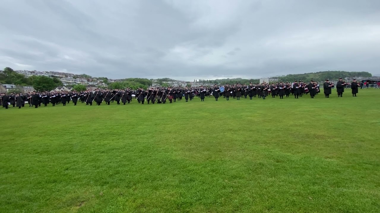 Salute to the Chieftain “Highland Laddie” Massed Band at the British Championship 2022