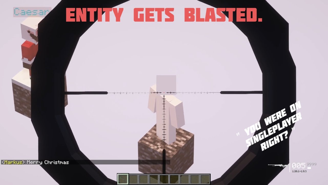 Minecraft ARG But We Trick The Entity (with guns)