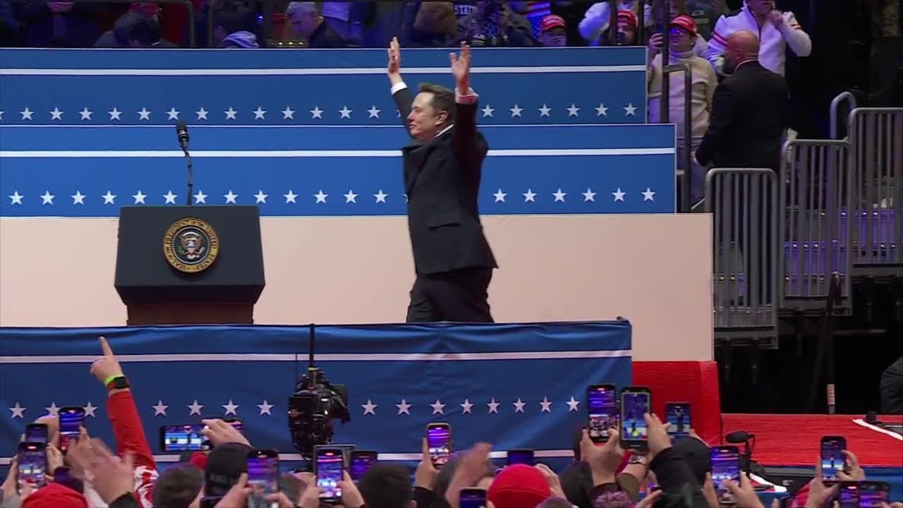 RAW: Elon Musk delivers remarks at Capital One Arena on Inauguration Day