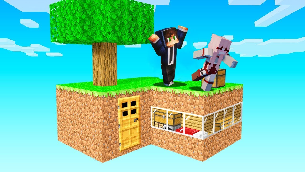 Minecraft Na Skyblocku Sa Devojkom