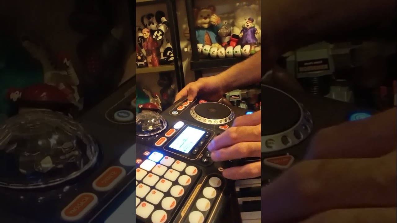 Kidi Vtech dj mixer (20 second short battery died) longer one coming