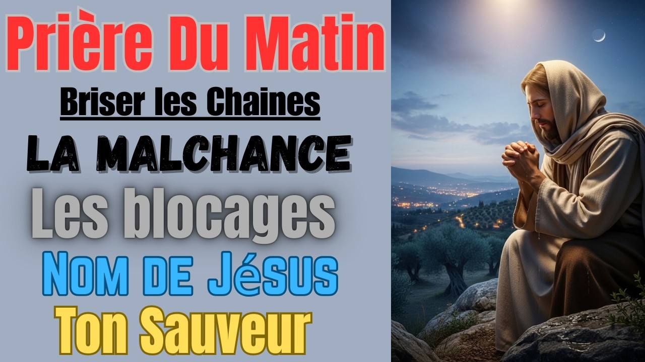 PRIÈRE DU MATIN – Briser la malchance, les cadenas et activer la faveur divine sur Ta Journée
