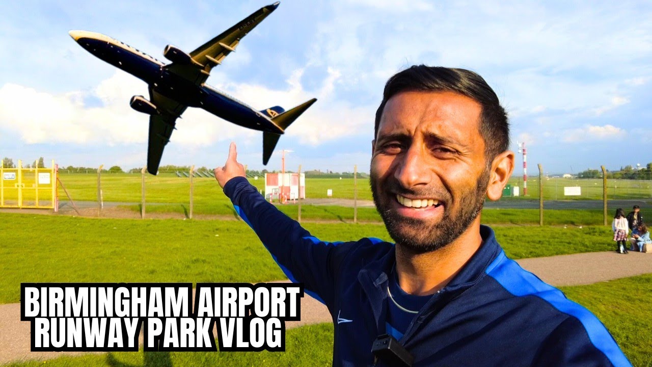 VERY POPULAR Location For Plane Spotting + Family Days Out | BIRMINGHAM AIRPORT Runway Park Vlog