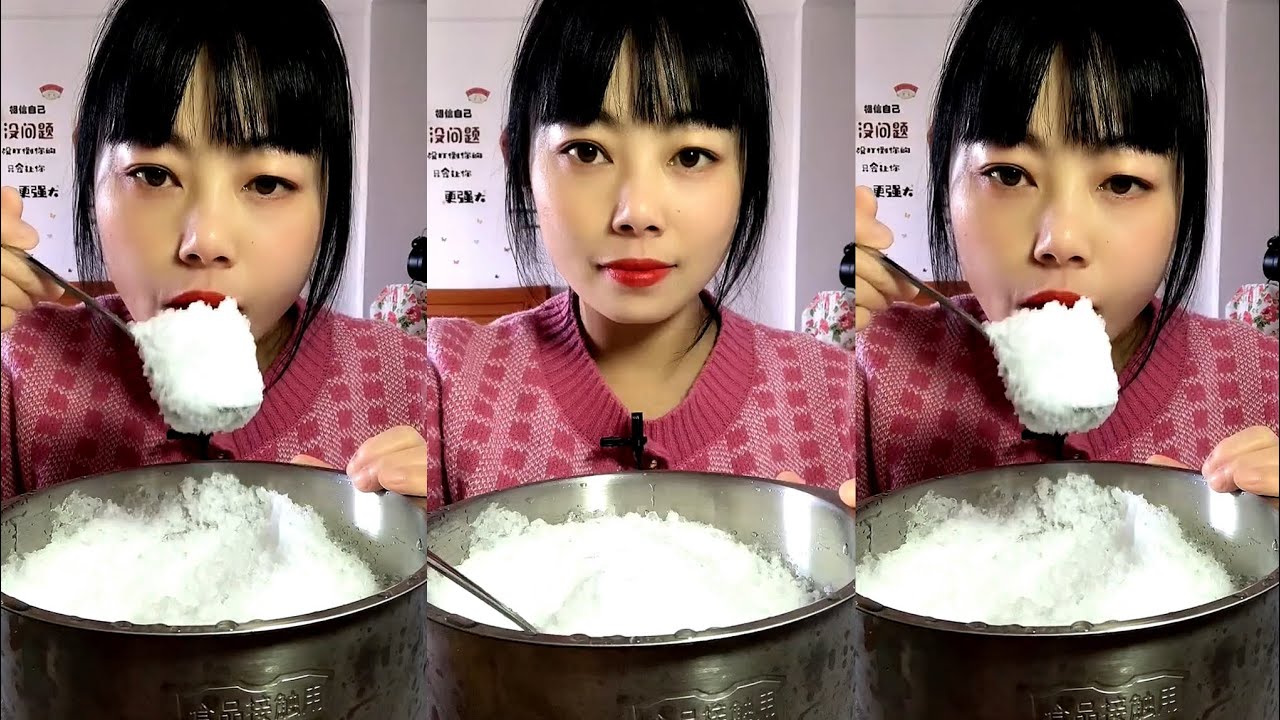 ASMR WHITE ICE EATING / ICE EATING