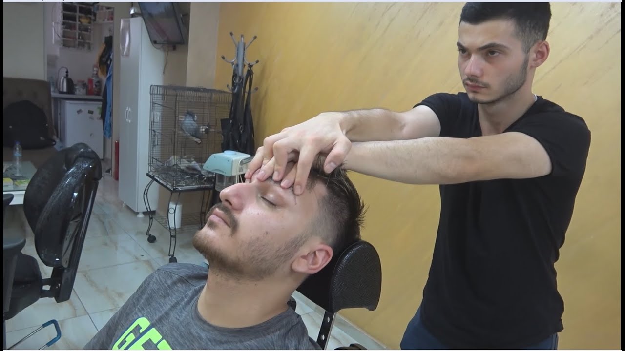 ASMR Turkish Barber Back,Head and Body Massage (Crazy Barber Tunahan)