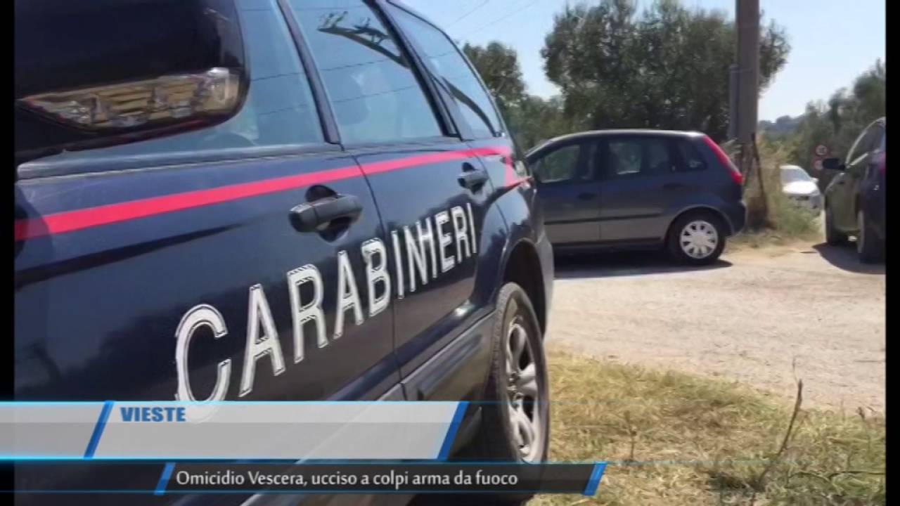 VIESTE OMICIDIO VESCERA UCCISO A COLPI ARMA DA FUOCO  TELEREGIONE 03 09 2016