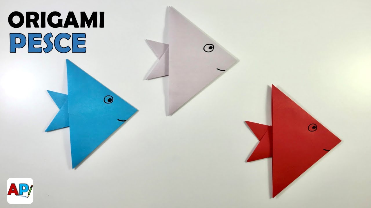Origami semplici: Come fare un pesce di carta