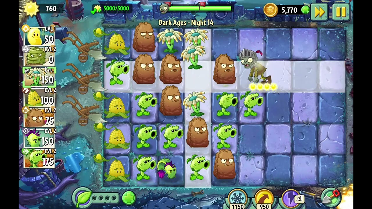 Plants vs. Zombies 2 : Crazy Zombie Battle Begins!💀🔥 | Dark Ages Part 5
