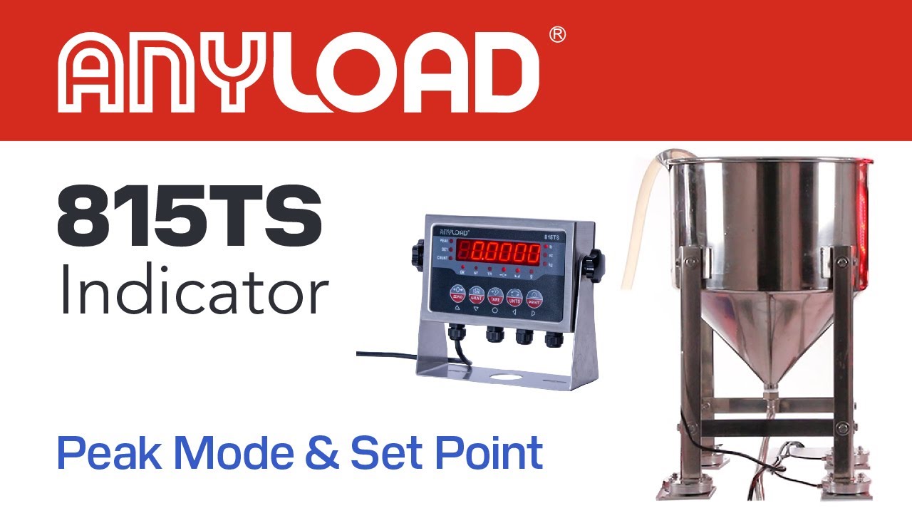 815TS Indicator -  Hopper Demo - Peak Mode & Set Point